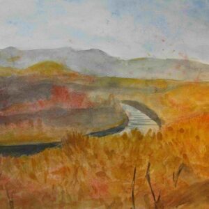 Shenandoah River, Virginia, Aquarell, 46 x 34 cm, 2023