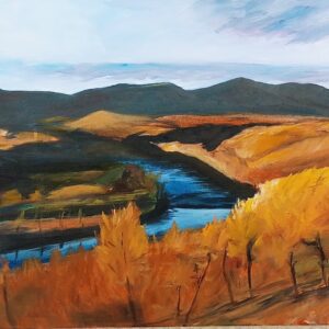 Shenandoah River, Öl, 40 x 30 cm, 2024